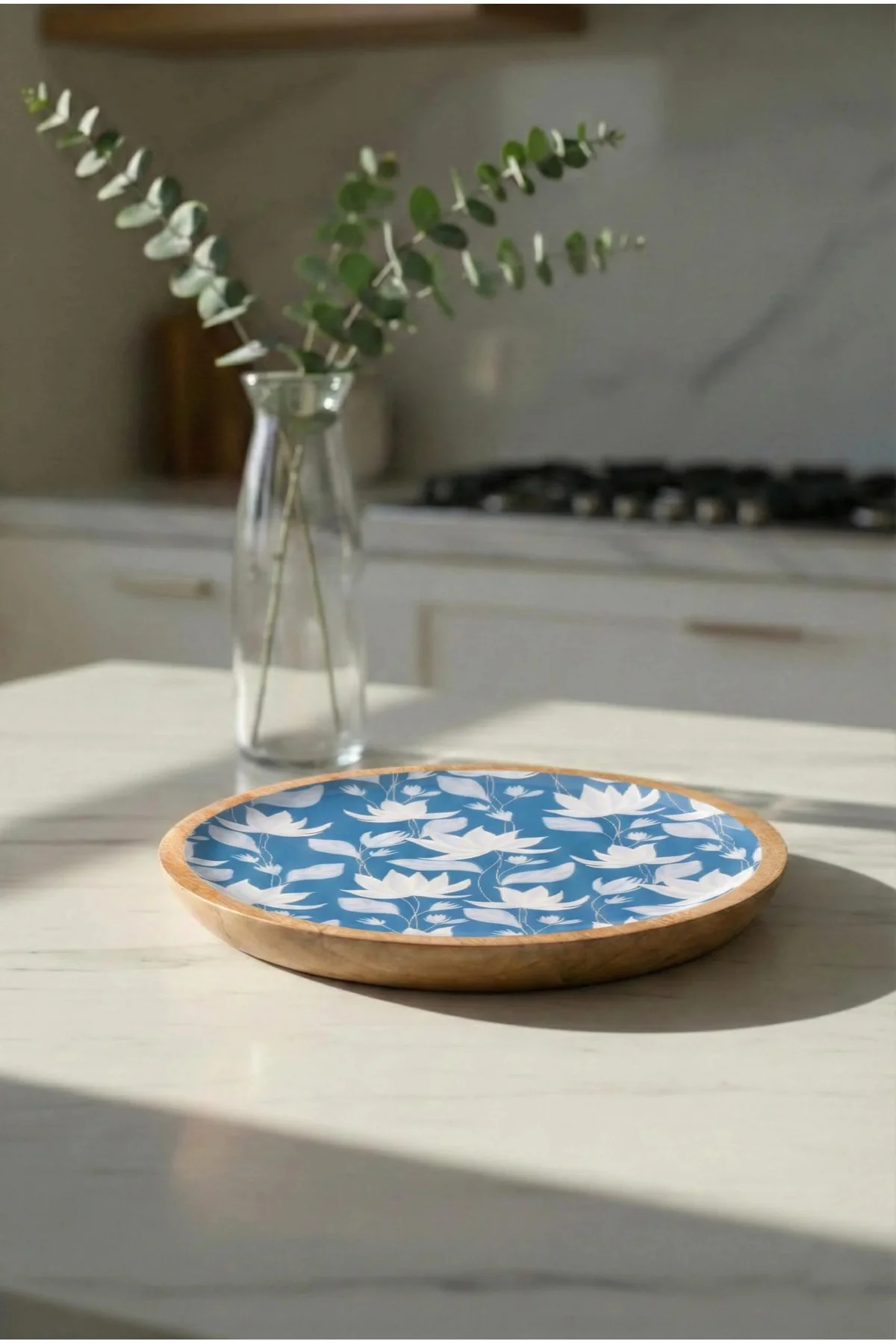 Mango Agacı Pasta Tabağı & Sunum Tabağı 20 Cm Desenli