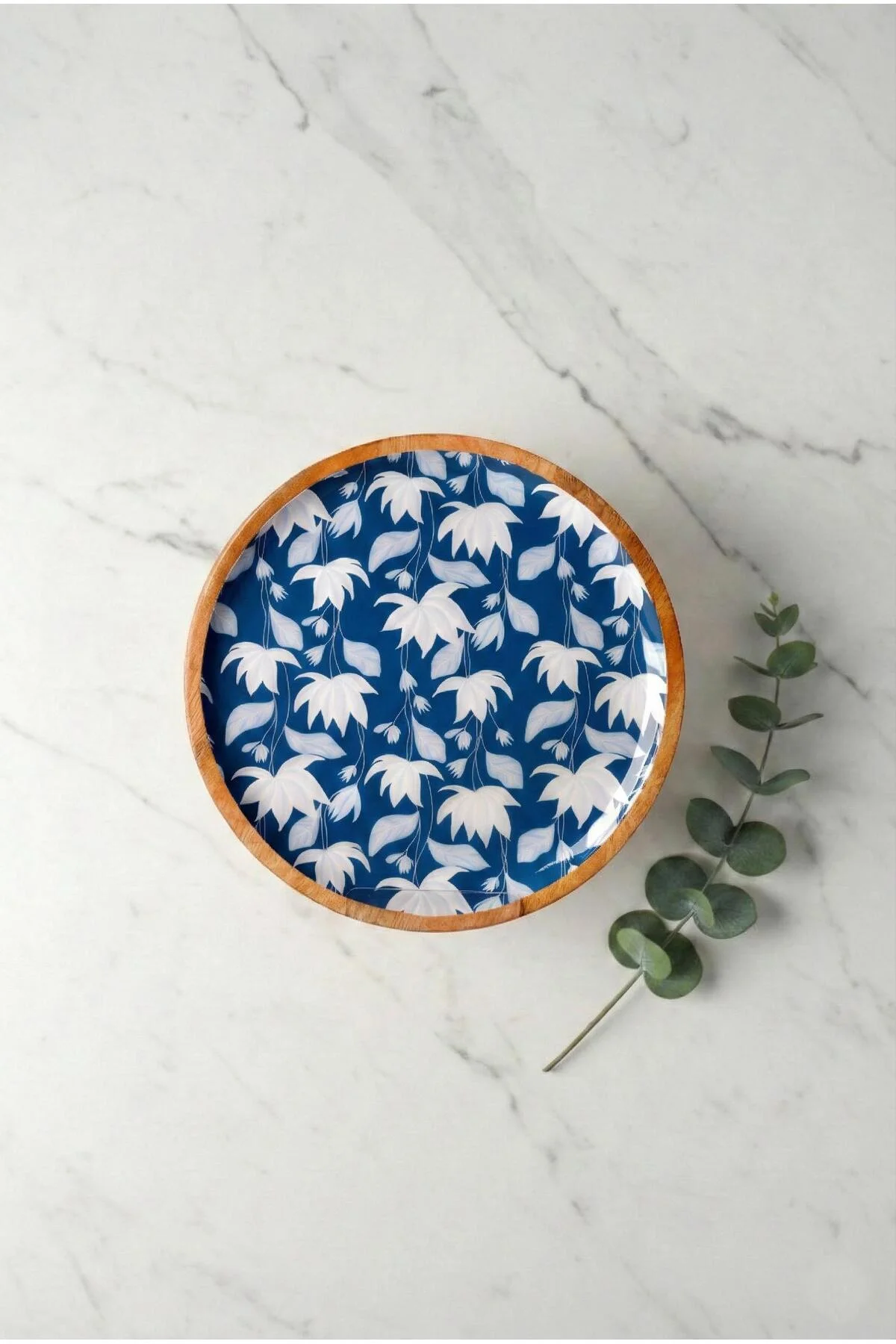 Mango Agacı Servis Tabağı & Sunum Tabağı 25 Cm Desenli - Görsel 4