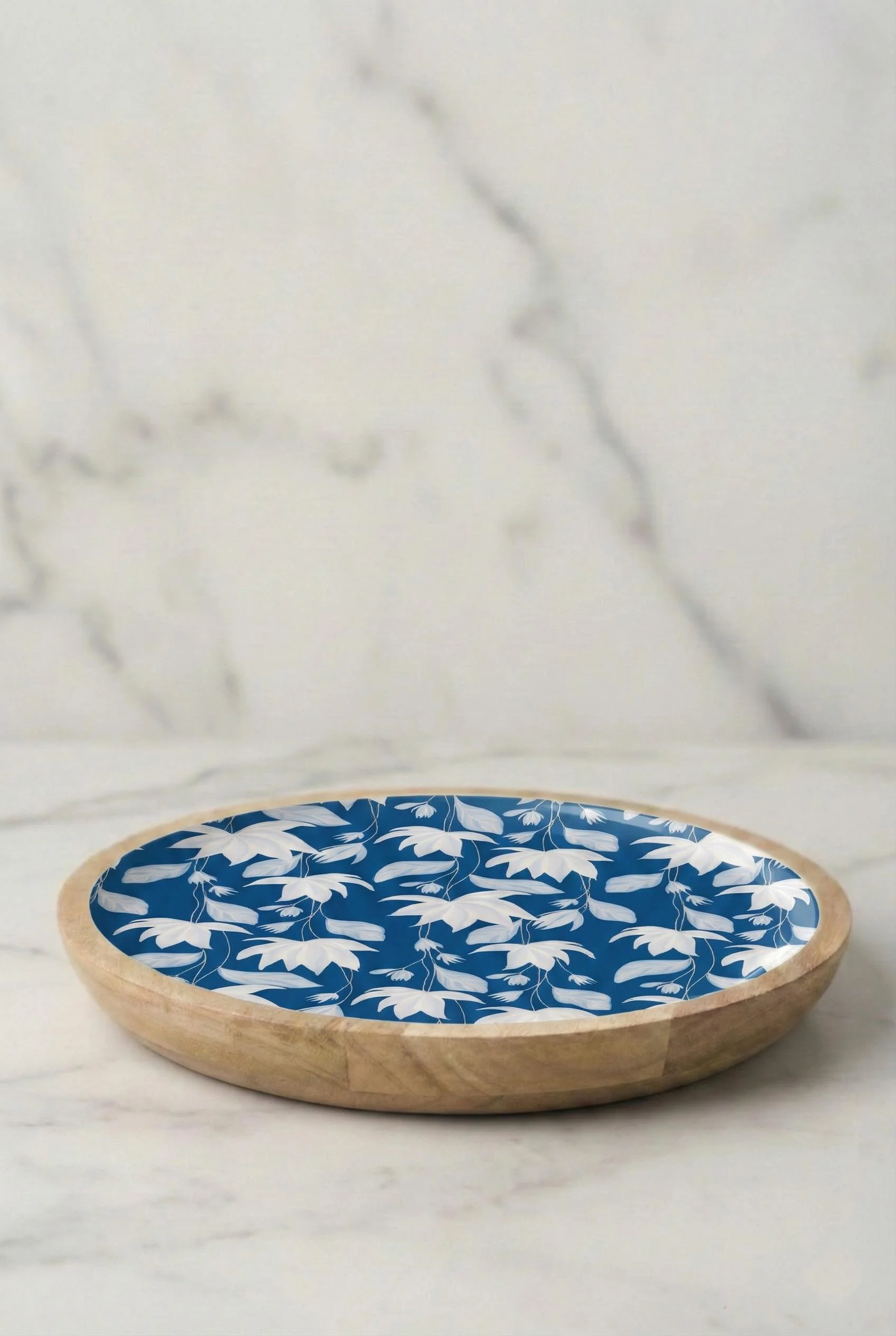 Mango Agacı Servis Tabağı &amp; Sunum Tabağı 25 Cm Desenli