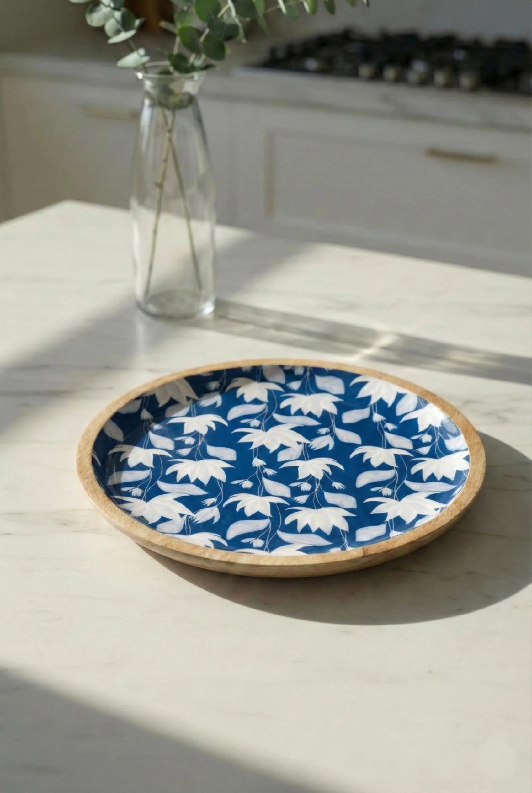 Mango Agacı Servis Tabağı &amp; Sunum Tabağı 25 Cm Desenli