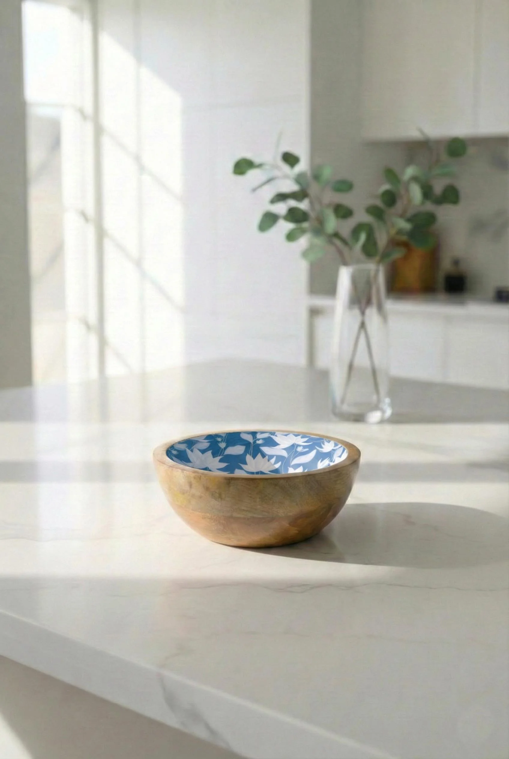 Mango Agacı Sunum Servis Kasesi &amp; Dekoratif Kase 20 Cm Desenli