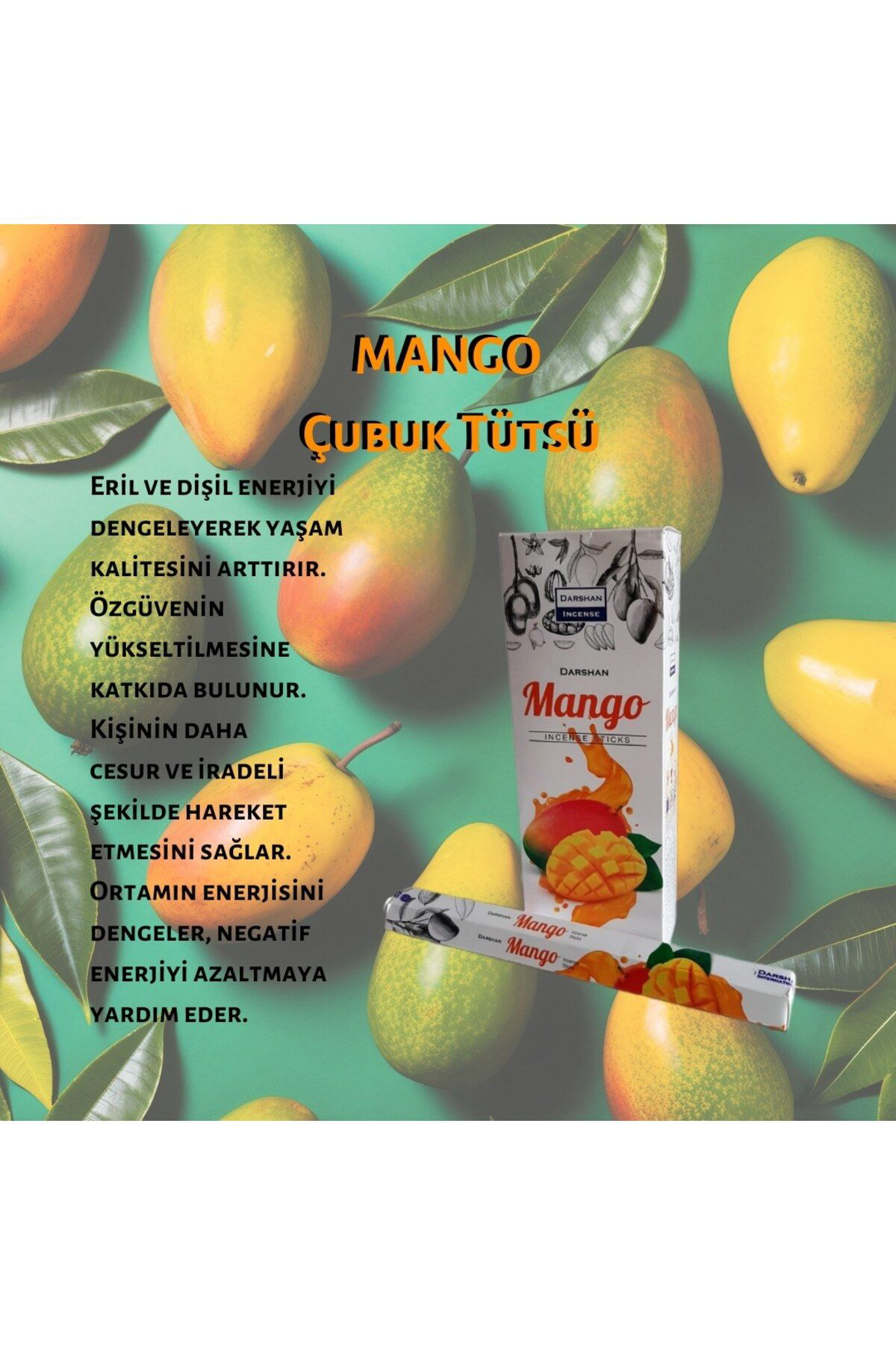 Darshan Mango Çubuk Tütsü 120 Adet