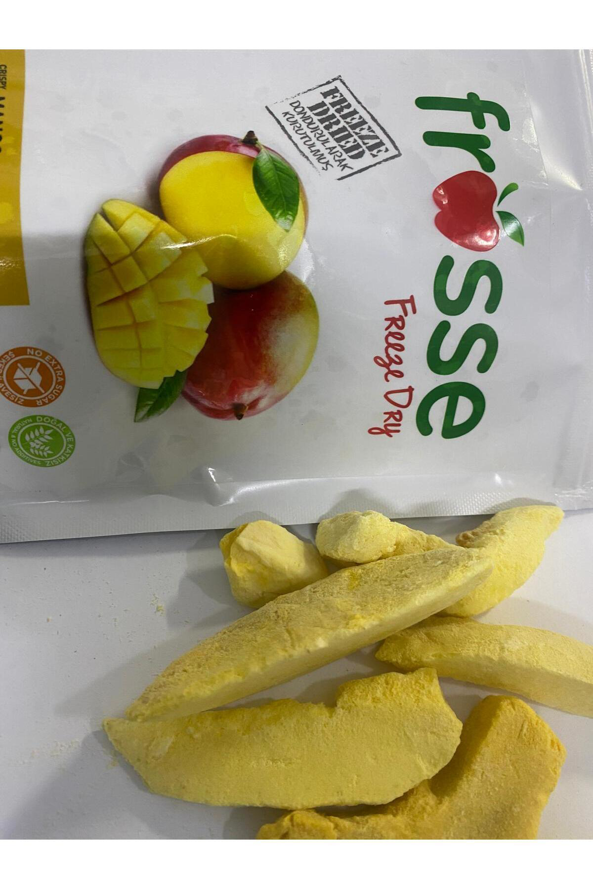 Frosse Mango Kıtırı - Freeze Dried - Üretici Firmadan Dondurularak Kurut