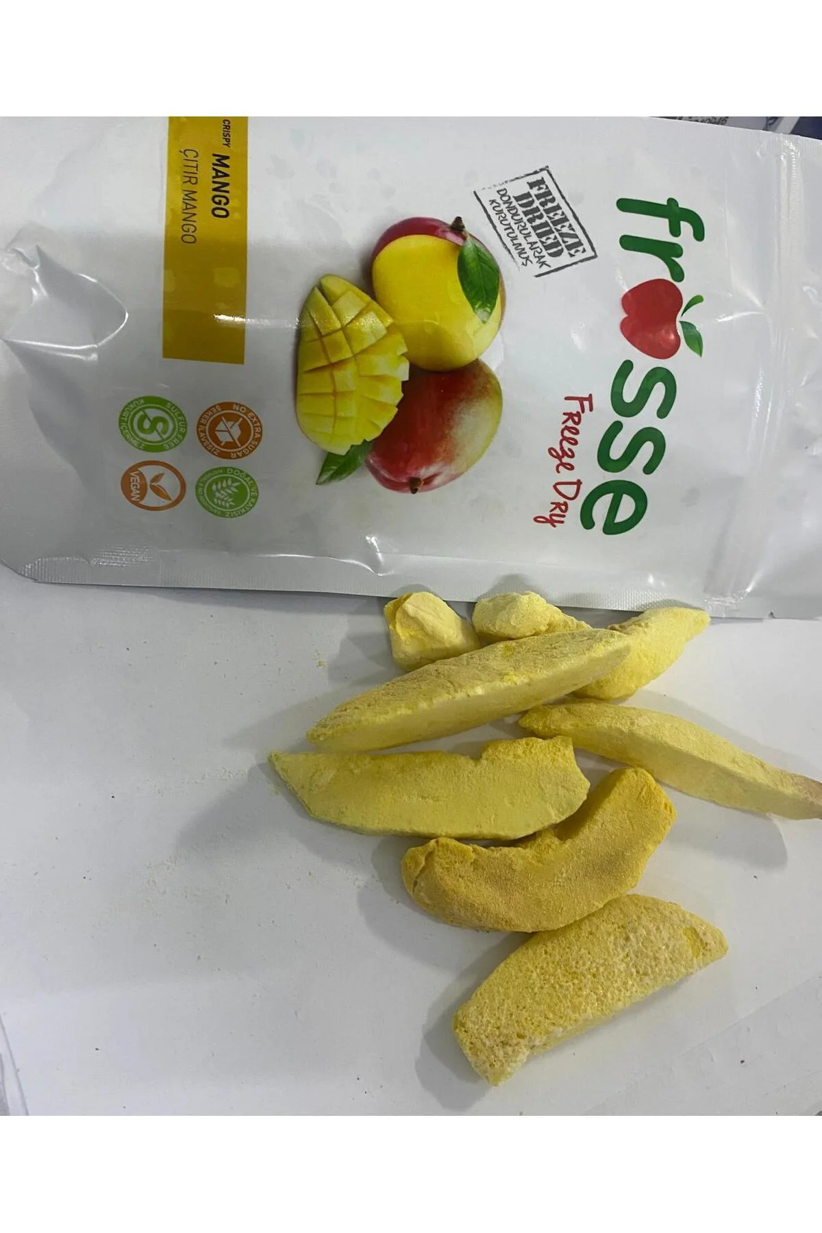 Mango Kıtırı - Freeze Dried - Üretici Firmadan Dondurularak Kurut