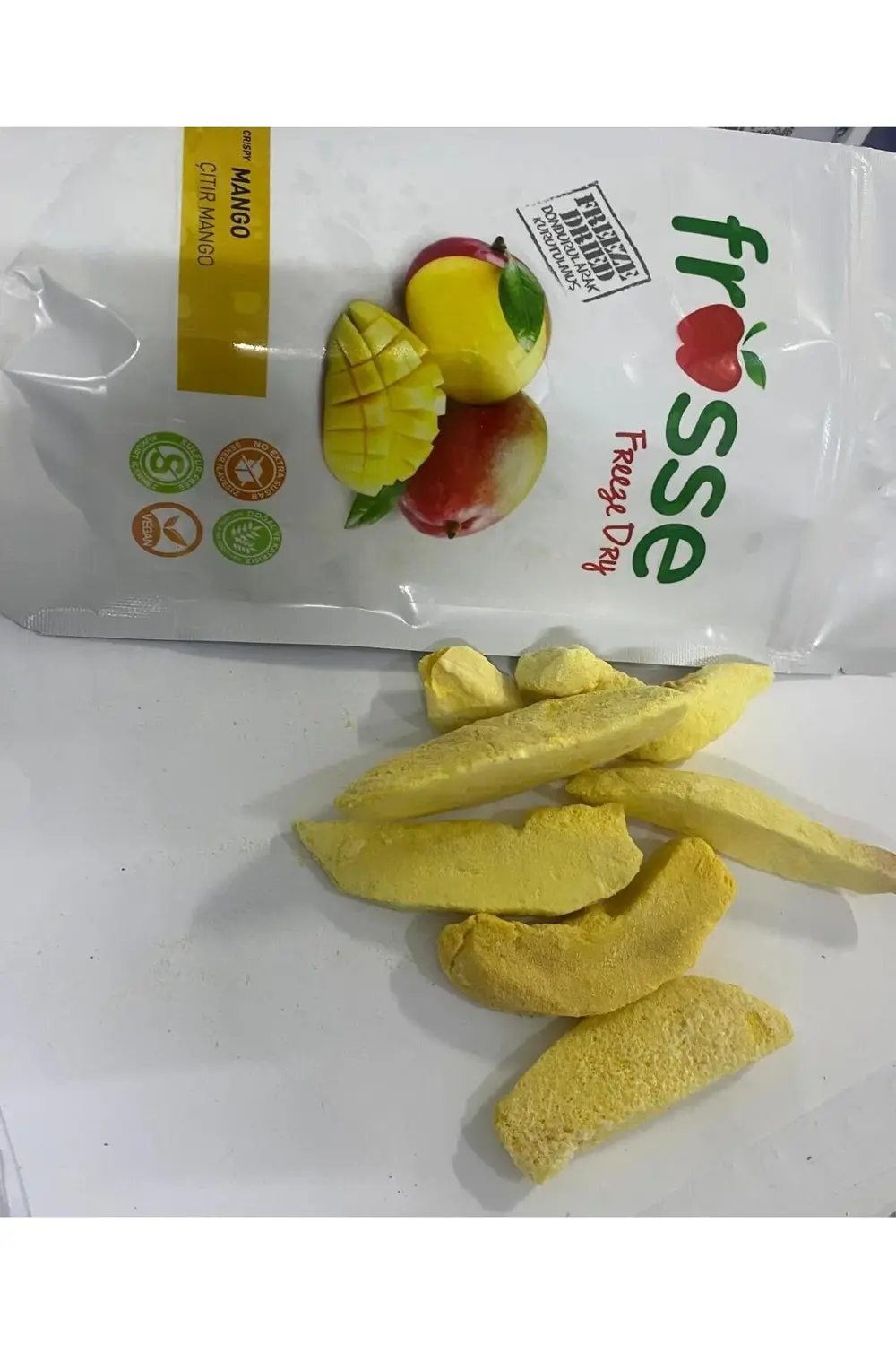 Mango Kıtırı - Freeze Dried - Üretici Firmadan Dondurularak Kurut