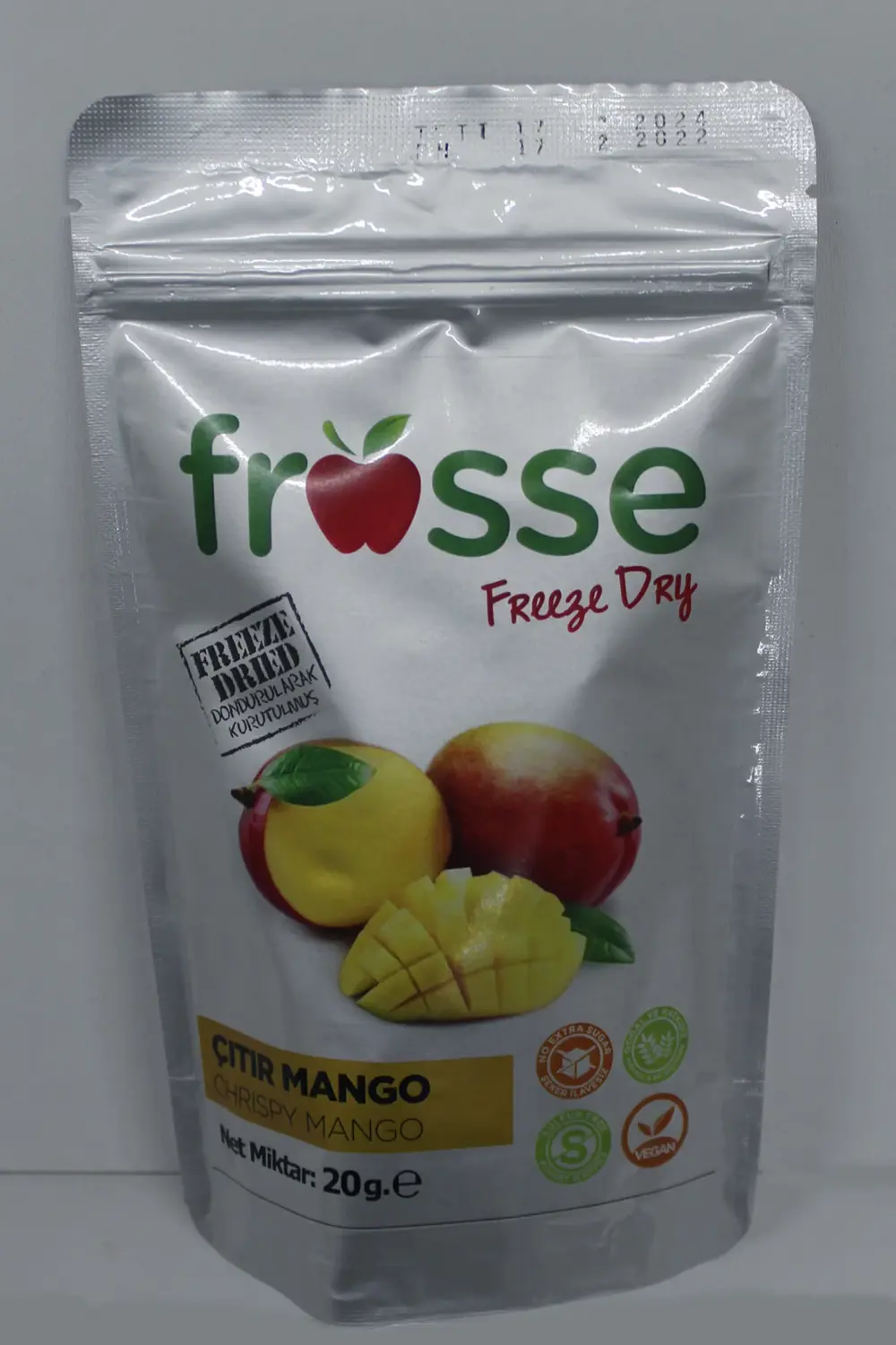 Mango Kıtırı - Freeze Dried - Üretici Firmadan Dondurularak Kurut