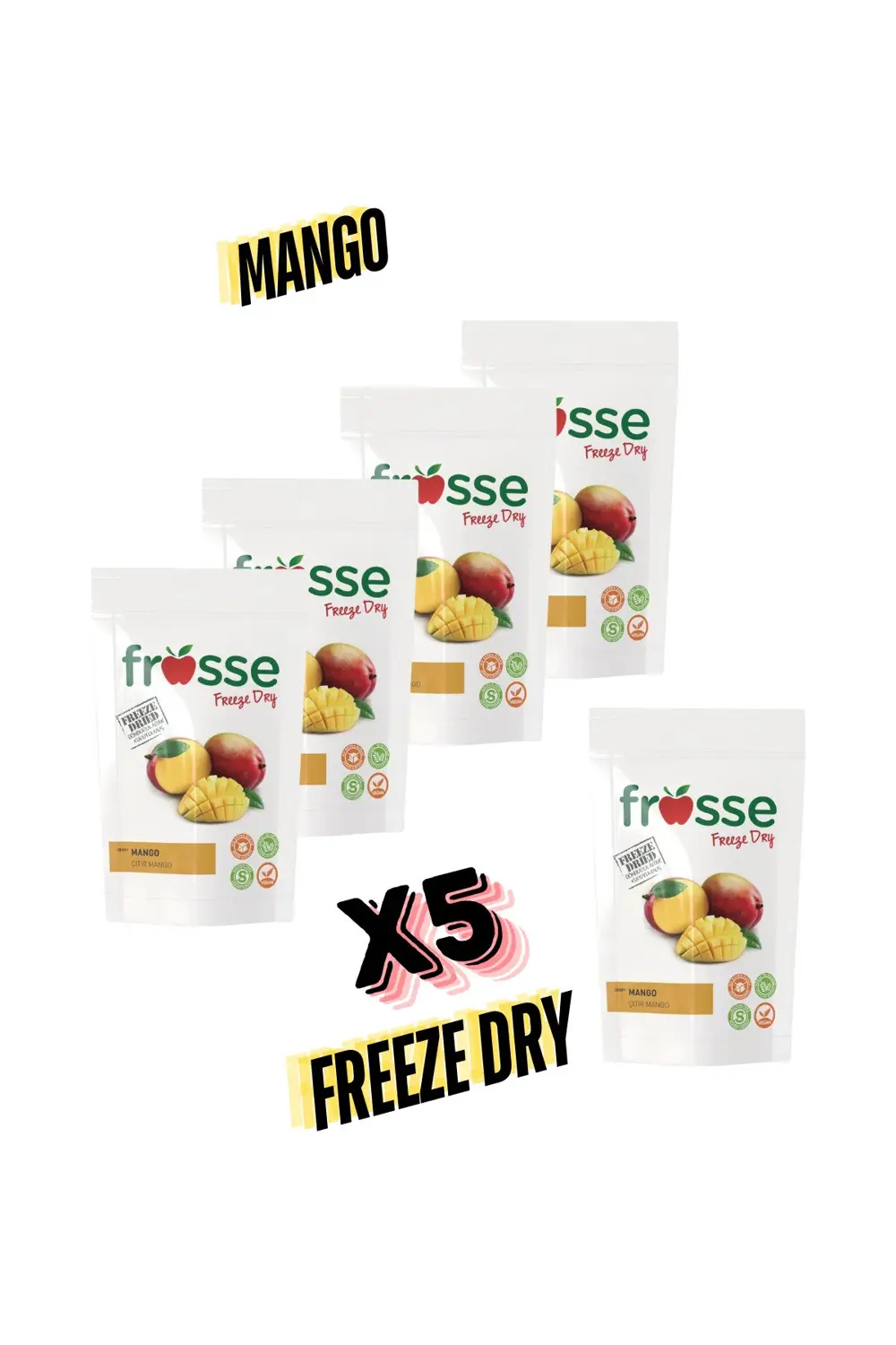 Mango Kıtırı - Freeze Dried - Üretici Firmadan Dondurularak Kurut