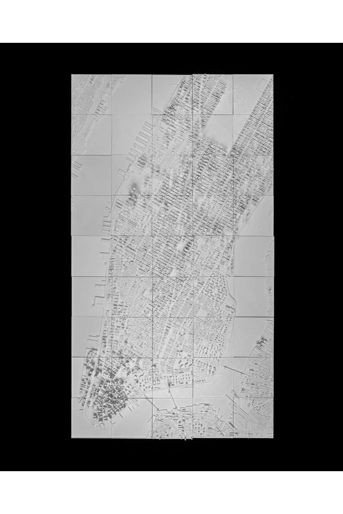 Manhattan Üç Boyutlu Şehir Silüeti Dekoratif Minimalist Duvar Tablosu Manhattan Tablo 15CM