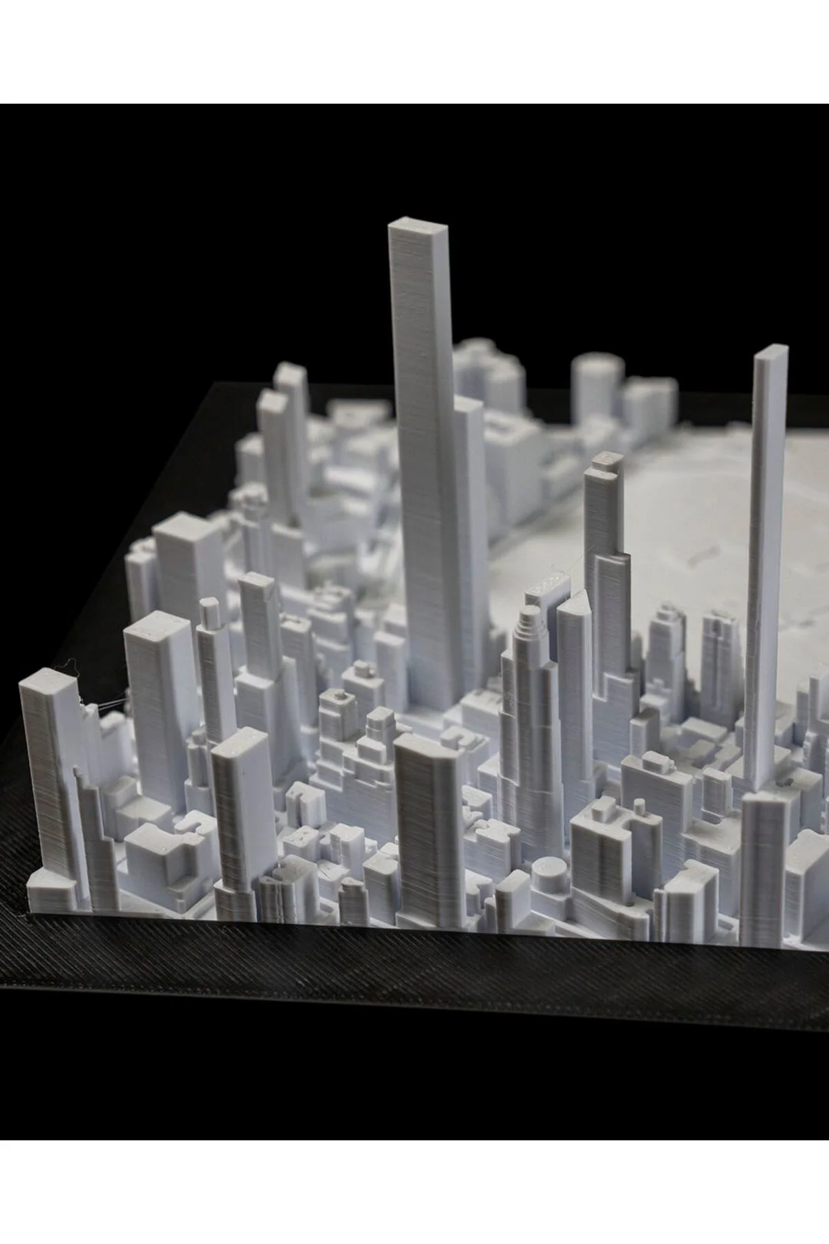 Manhattan Üç Boyutlu Şehir Silüeti Dekoratif Minimalist Duvar Tablosu Manhattan Tablo 15CM