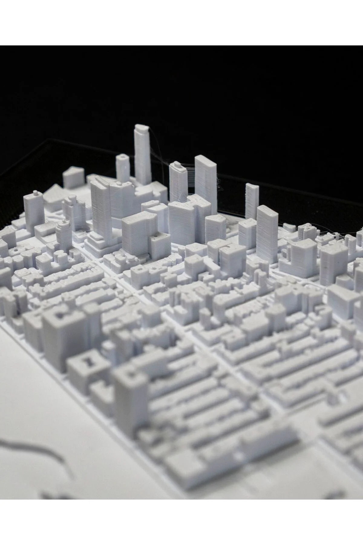 Manhattan Üç Boyutlu Şehir Silüeti Dekoratif Minimalist Duvar Tablosu Manhattan Tablo 15CM