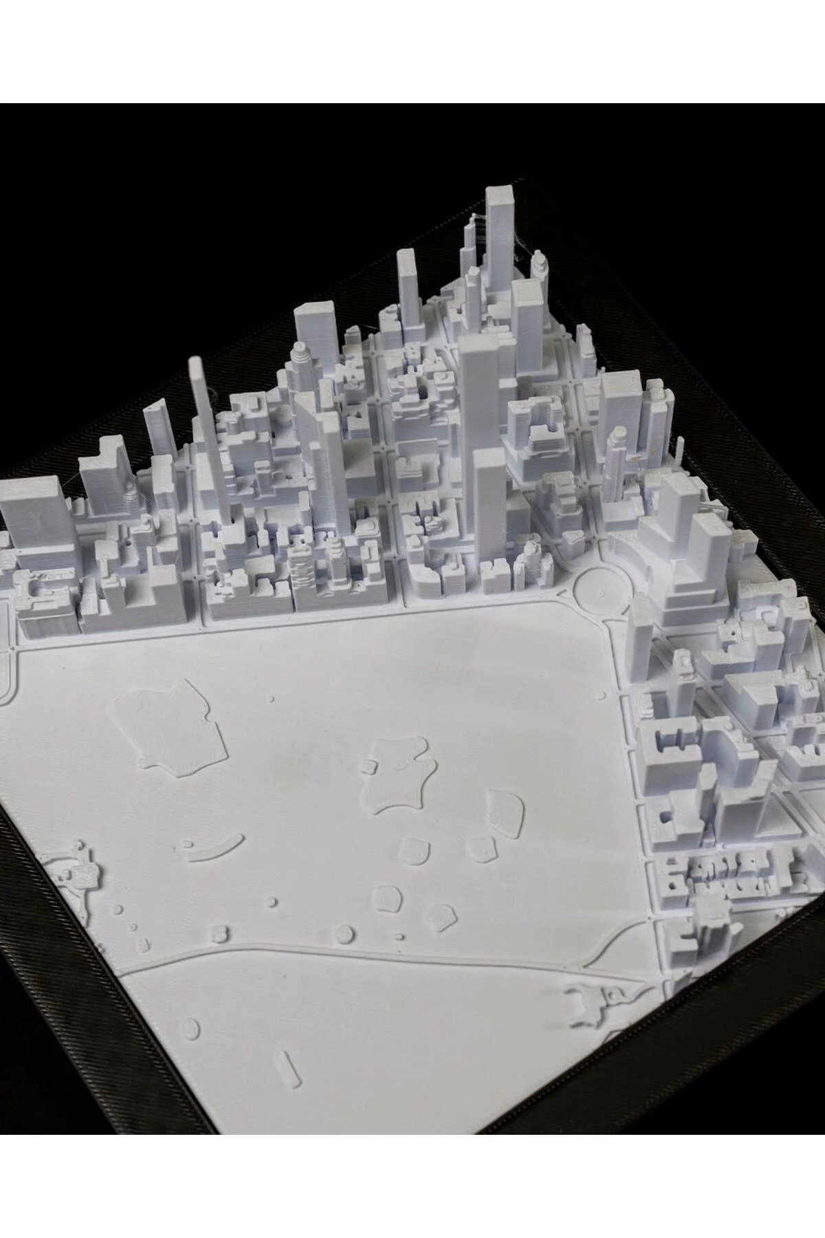 Manhattan Üç Boyutlu Şehir Silüeti Dekoratif Minimalist Duvar Tablosu Manhattan Tablo 15CM