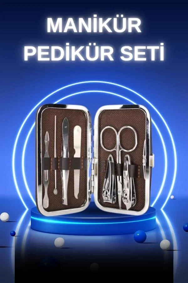 Manikür Pedikür Seti 7 Parça Tırnak Mantarı Tırnak Batığı Temizle