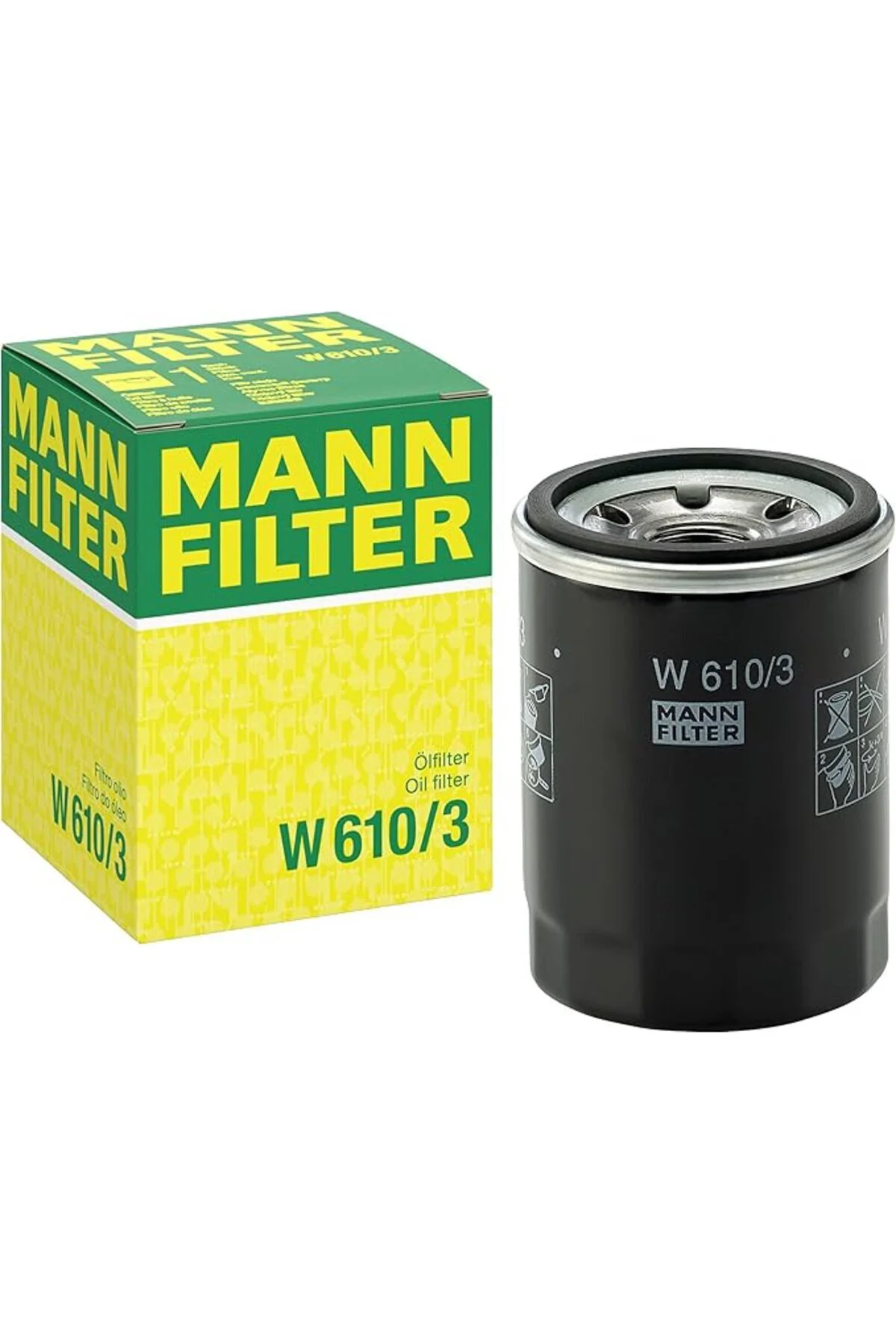 MANN-FILTER W 610/3 Yağ Filtresi (Fiat)