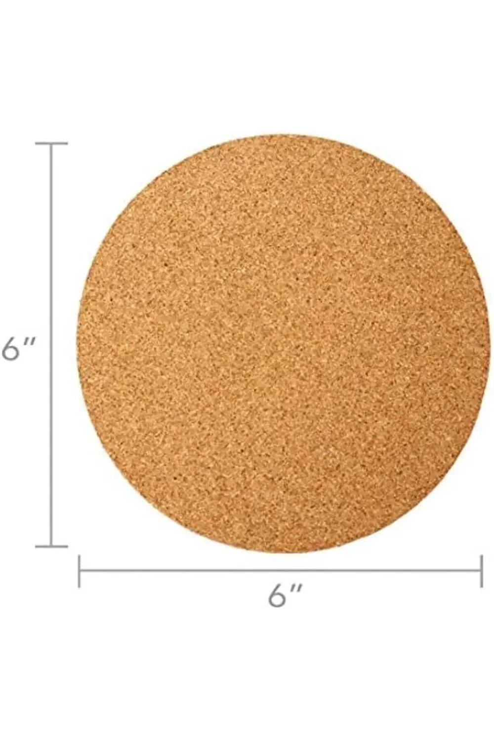 Mantar Bardak Altlıkları - 15,24 cm Yuvarlak (24'lü Paket) 395519