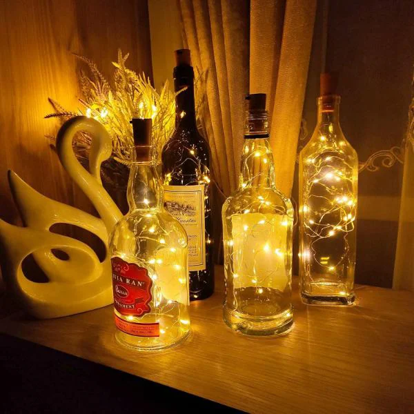Mantar Tıpa Şeklinde Günışığı Peri LED - 50 Adet Dekoratif Set