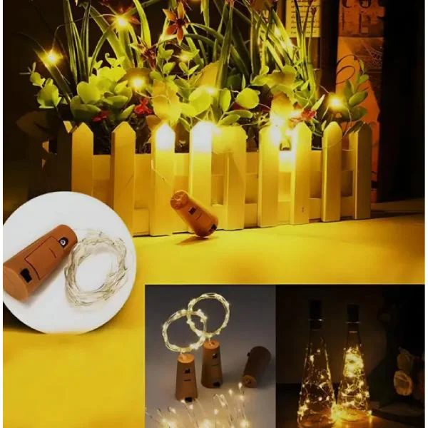 Mantar Tıpa Şeklinde Günışığı Peri LED - 50 Adet Dekoratif Set
