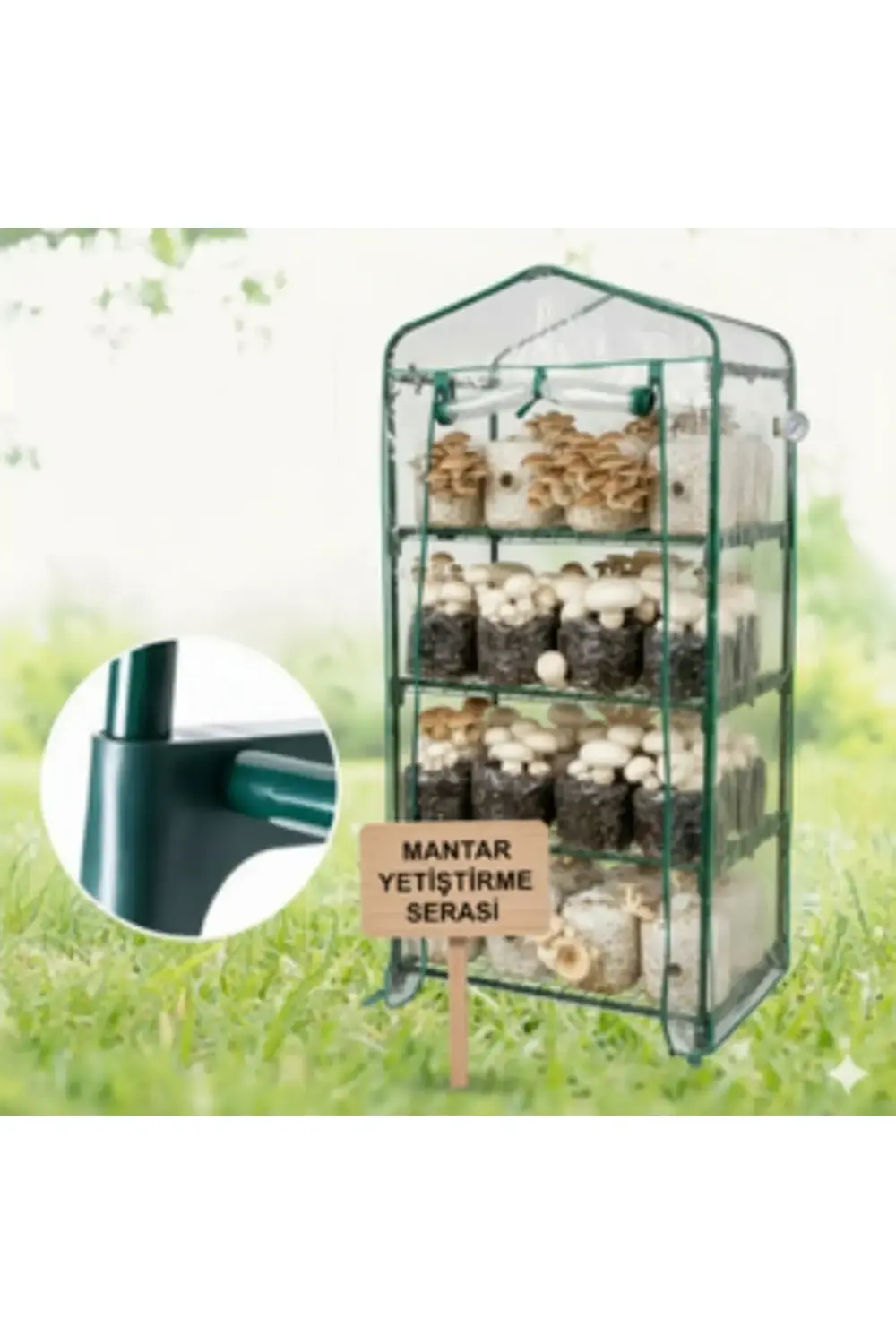 Mantar Yetiştiriciliği İçin Özel Ev, Balkon, Dış ve İç Mekan Sera