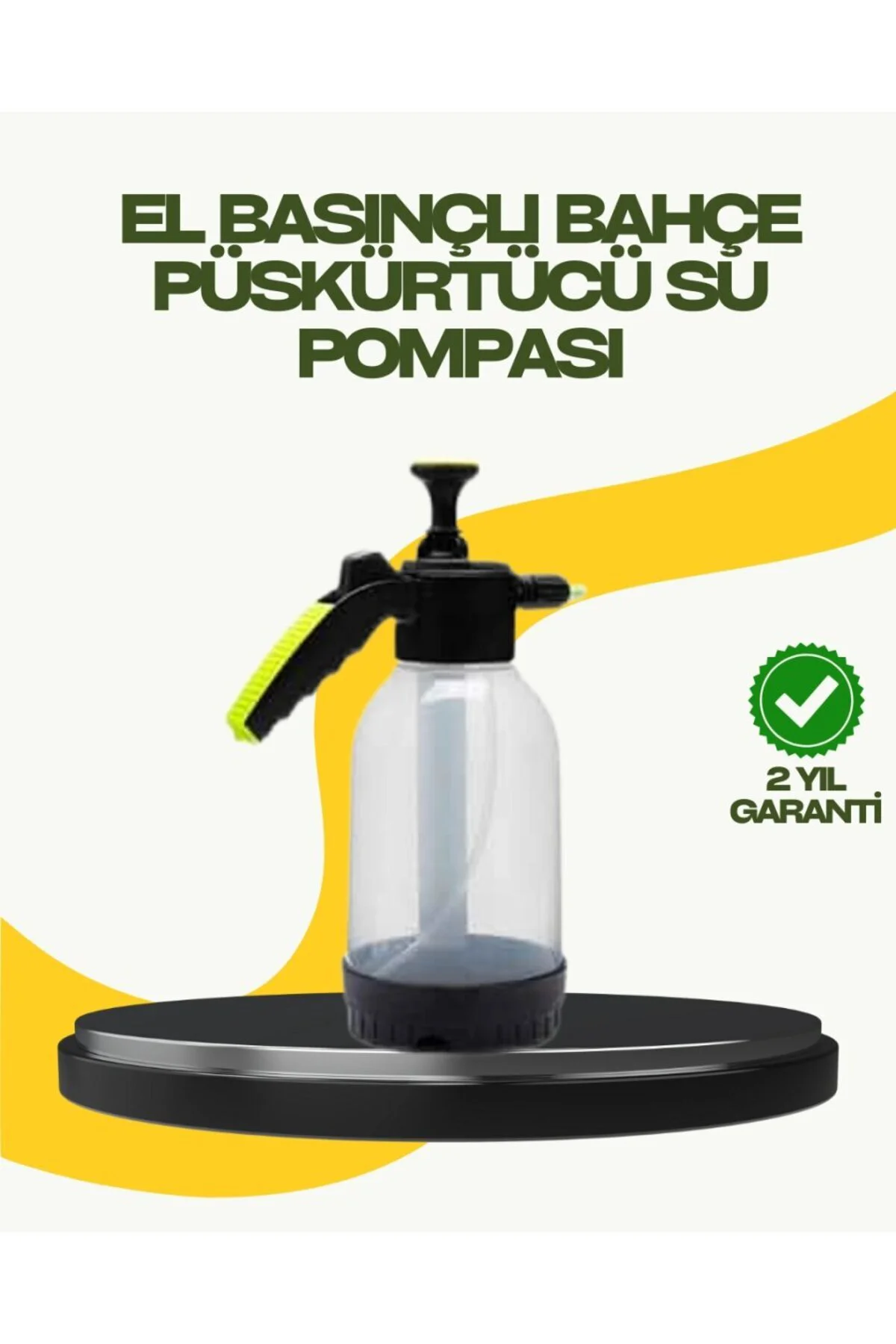 Manuel Basınçlı Köpük Püskürtücü Ayarlanabilir Nozullu 2 Litre Ar