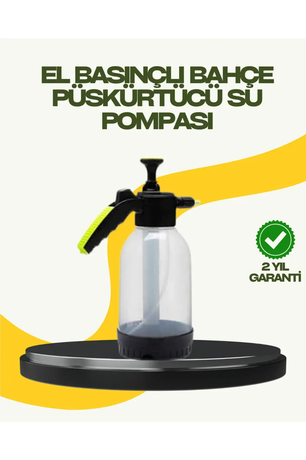 Manuel Basınçlı Köpük Püskürtücü Ayarlanabilir Nozullu 2 Litre Ar