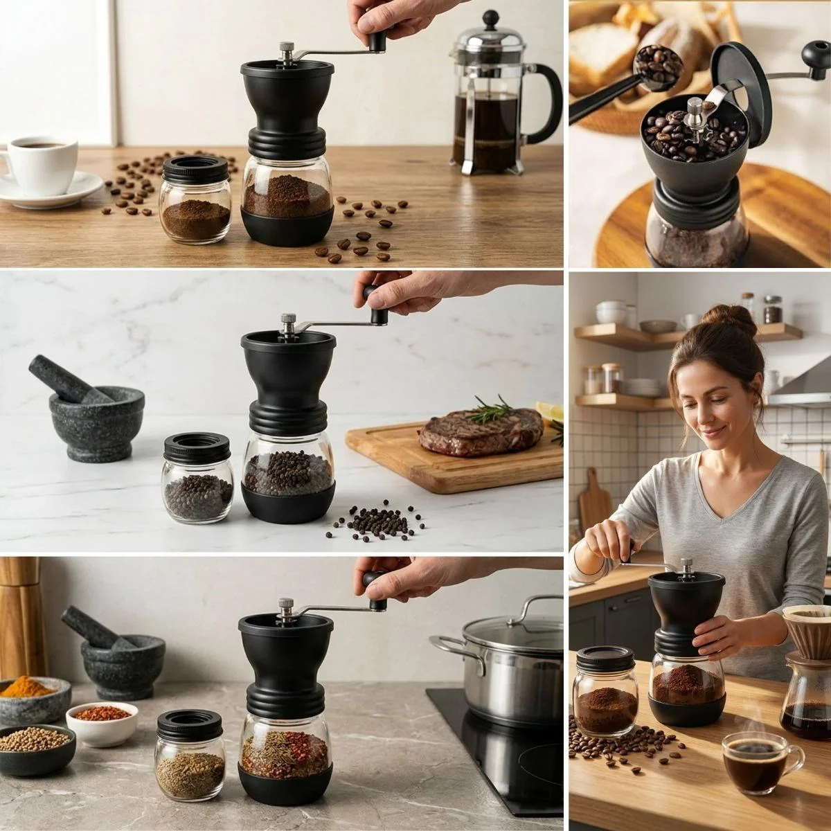 Manuel Cam Hazneli Kahve ve Baharat Öğütücü – Yedek Cam Hazneli Baharat ve Kahve Çekirdek Değirmeni Manuel Cam Hazneli Kahve ve Baharat Öğütücü – Yedek Cam Hazneli Baharat ve Kahve Çekirdek Değirmeni Fiyatı, Yorumları ve Özellikleri