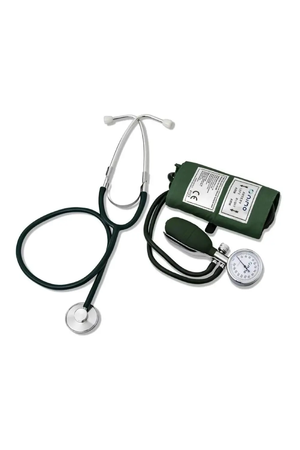 Manuel HNK-2T Yeşil Kancalı Aneroid Tansiyon Aleti (HS-201B2) Pil