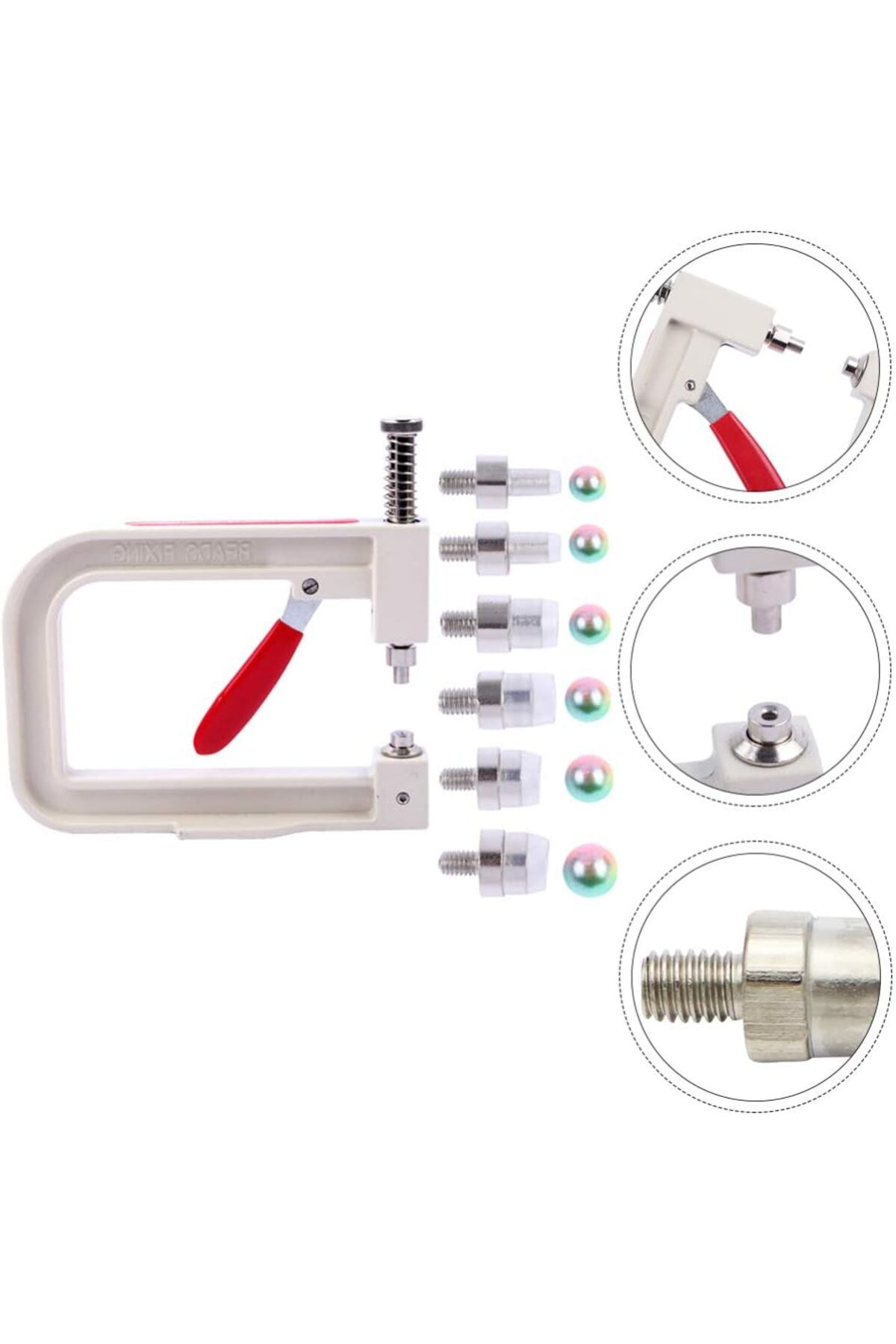 Tuhafiyecimiz Manuel İnci Çakma Makinesi, İnci Pensesi - 5 Değişik İnci Kalıbıy