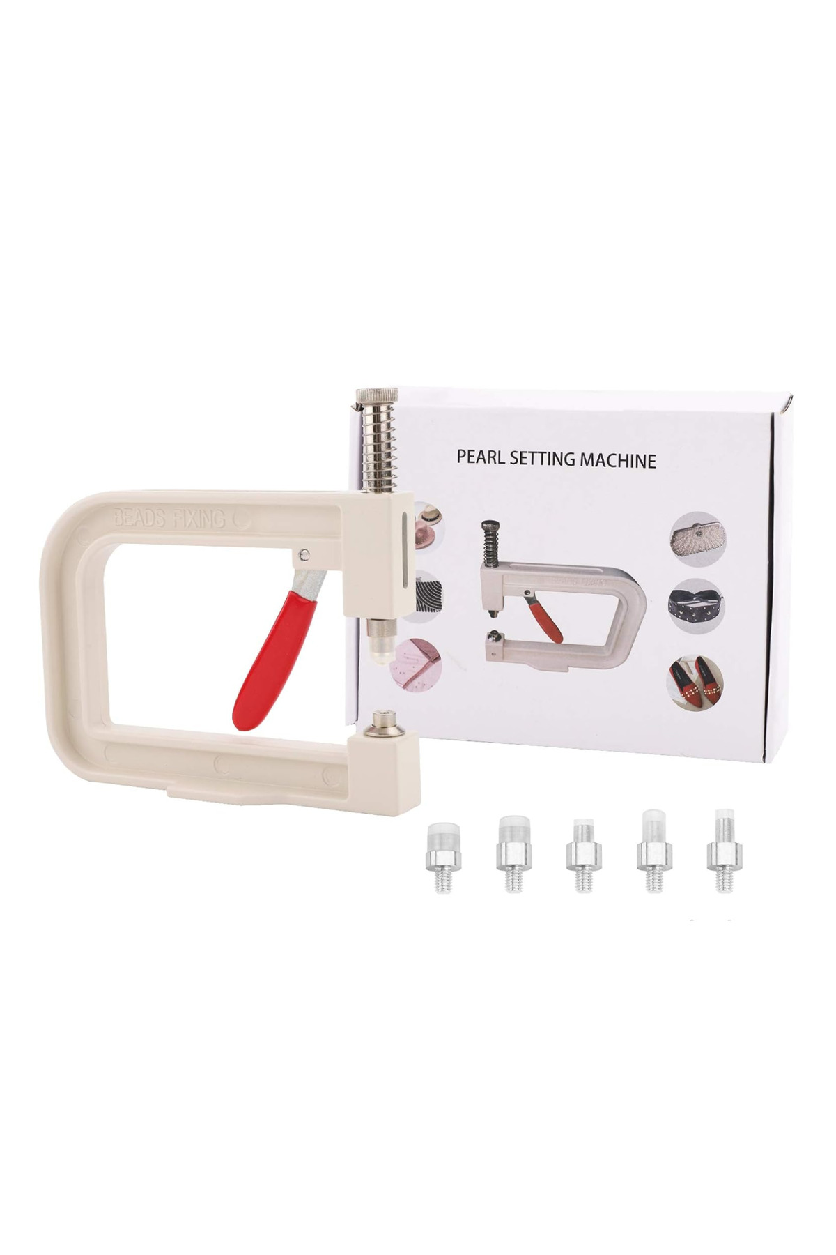 Tuhafiyecimiz Manuel İnci Çakma Makinesi, İnci Pensesi - 5 Değişik İnci Kalıbıy