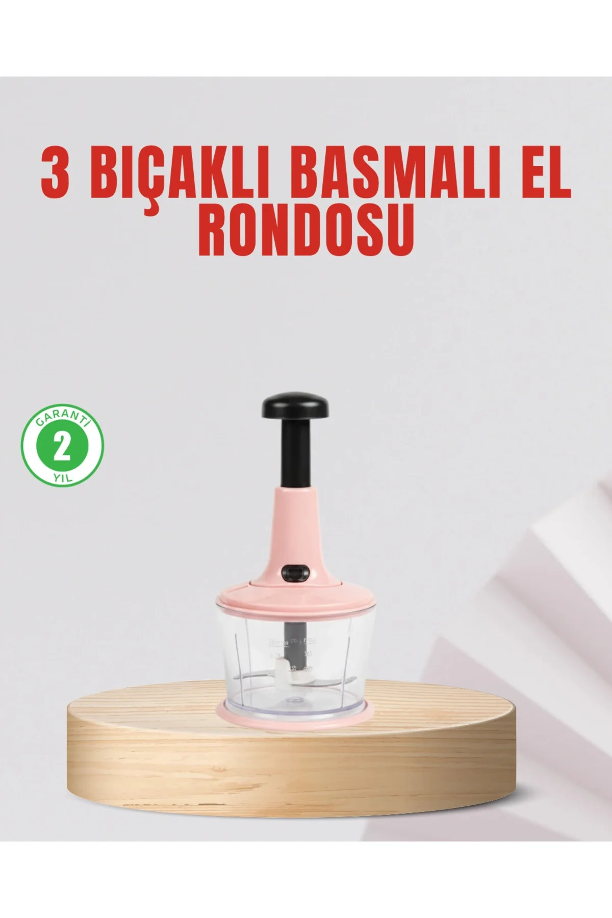 Manuel Mutfak Rondosu Keskin Bıçaklı Geniş Hazneli