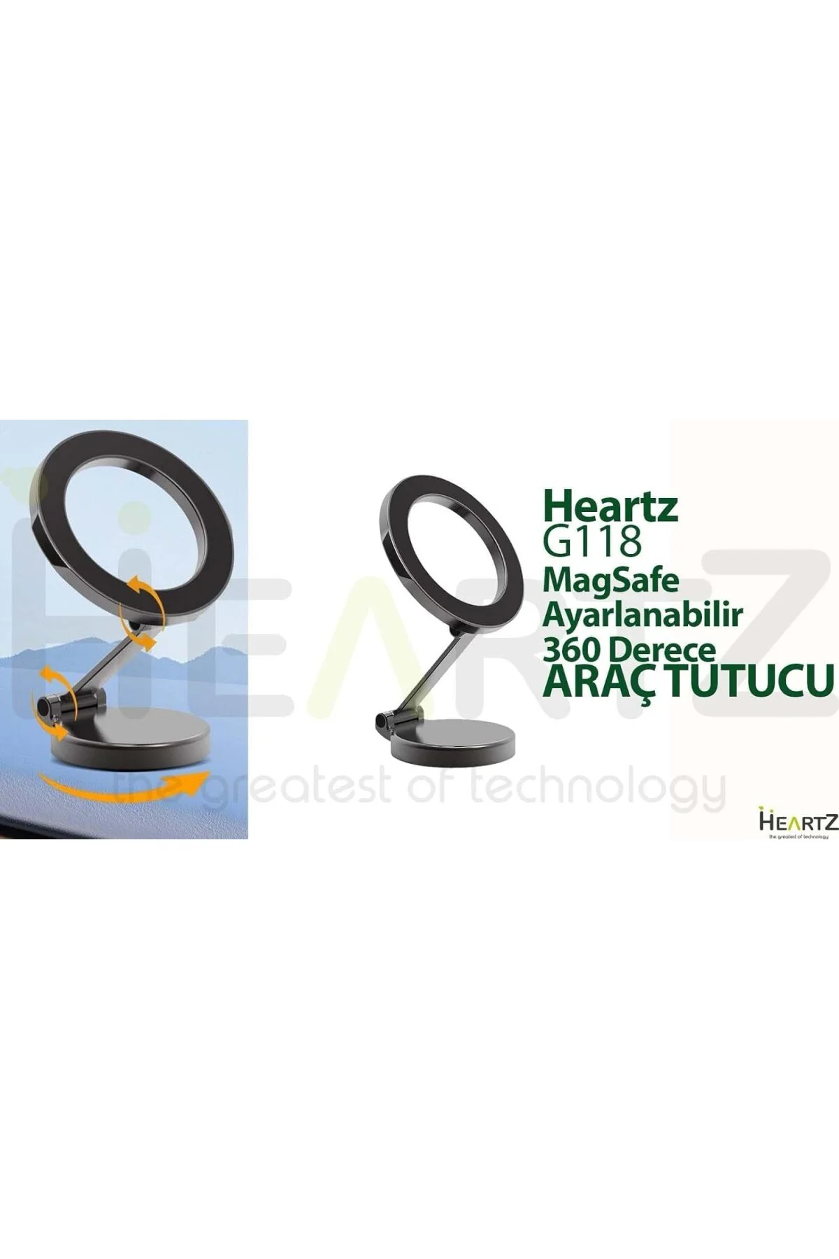 Manyetik Araç İçi Telefon Tutucu [Güçlü Mıknatıslar] Titreşime Dayanıklı MagSaf