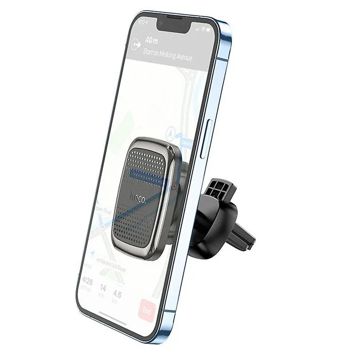 Manyetik Araç Telefon Tutucusu - Hava Firlatma Izgara Tipi - Güçlü Mıknatıslı - 360° Dönebilen - Siyah