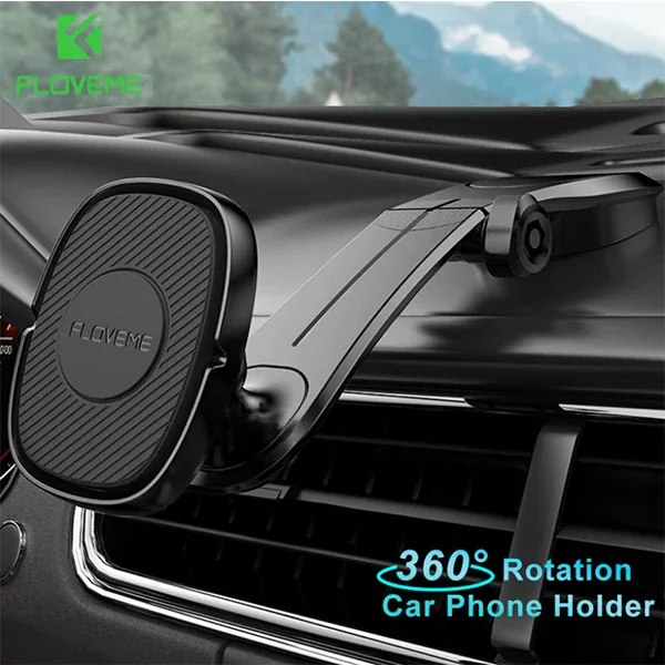 Manyetik Araç Telefon Tutucu Dashboard Kılıfı - 360° Dönebilen Güçlü Mıknatıslı Klips