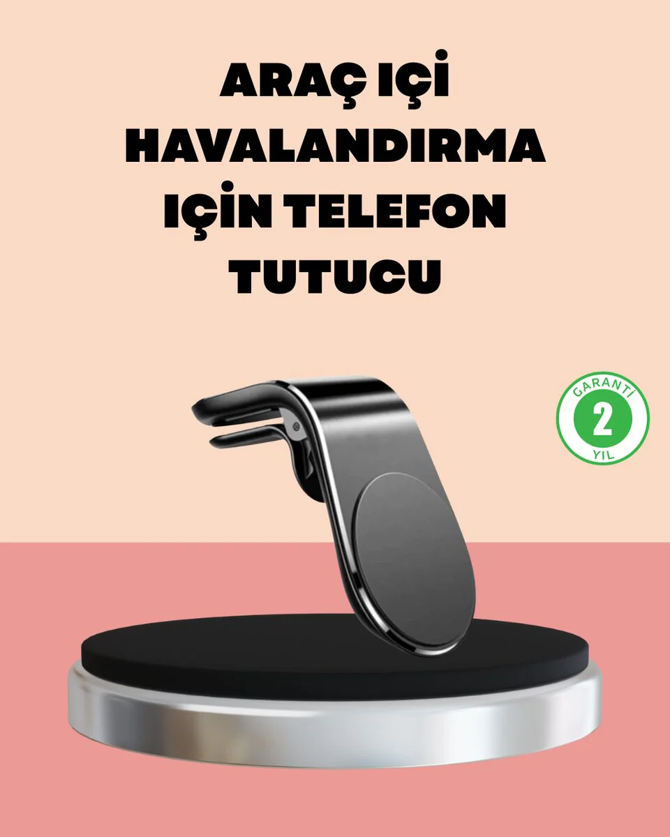 Manyetik Araç Telefon Tutucu – GPS Navigasyon İçin Sarsıntı Geçirmez ve Tek Elle Kolay Kullanım
