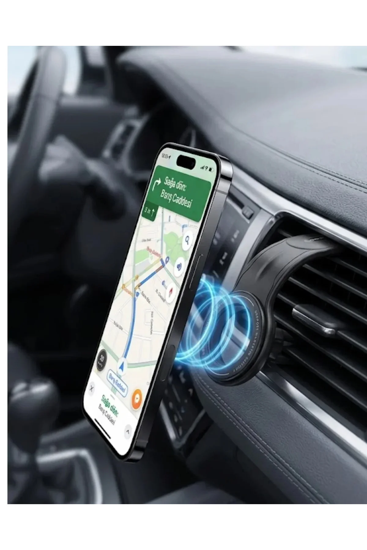 Manyetik Araç Telefon Tutucu 360 Derece Döner Güçlü Mıknatıslı Stand