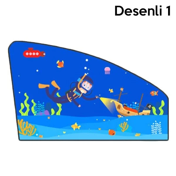 Manyetik Araç Yan Cam Güneşliği - Katlanabilir & Sevimli Desenli Fiyatı, Yorumları ve Özellikleri