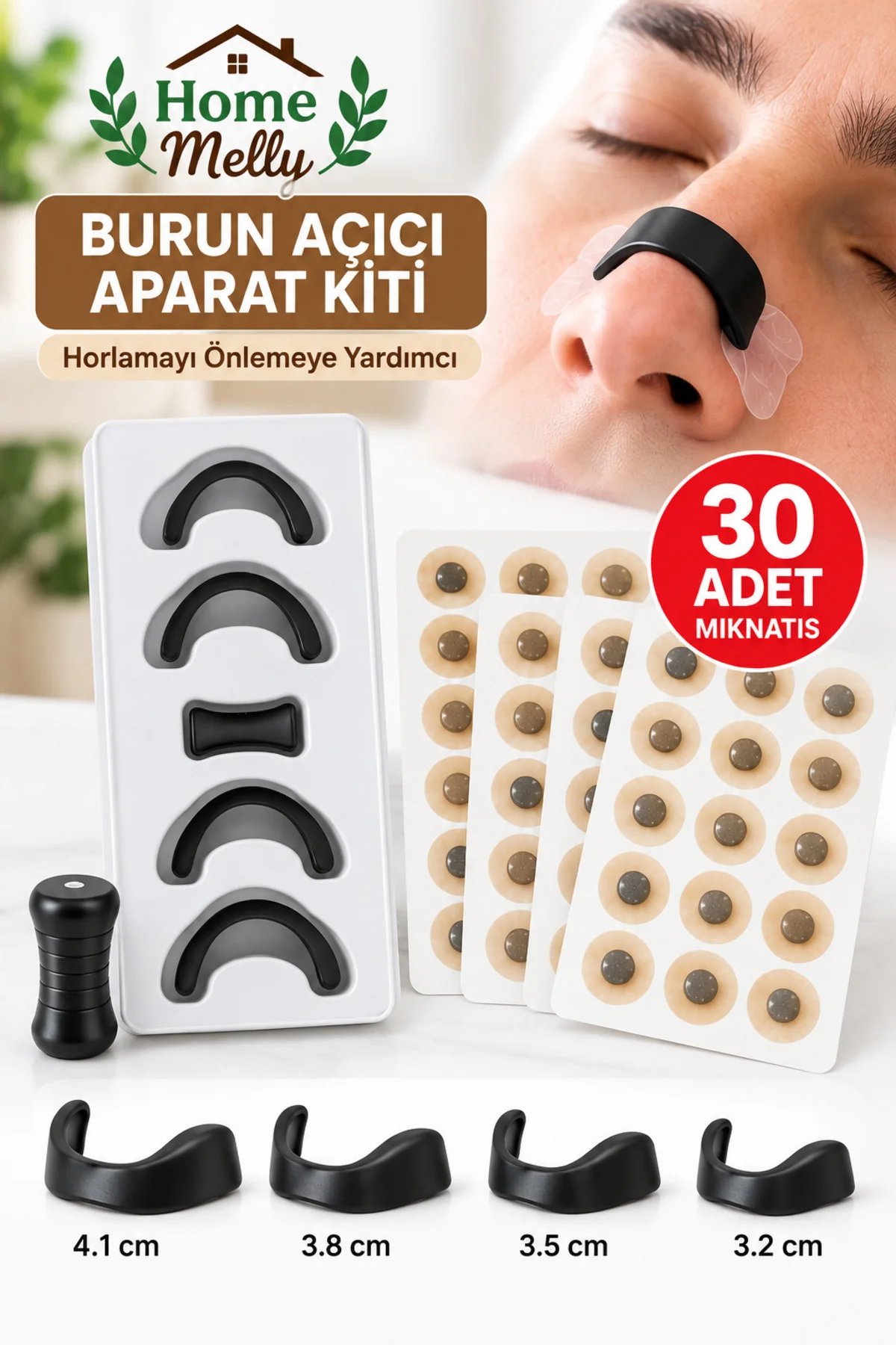 Manyetik Burun Açıcı Aparat Kiti - Farklı Boylarda - Horlama Önleyici - Görsel 2