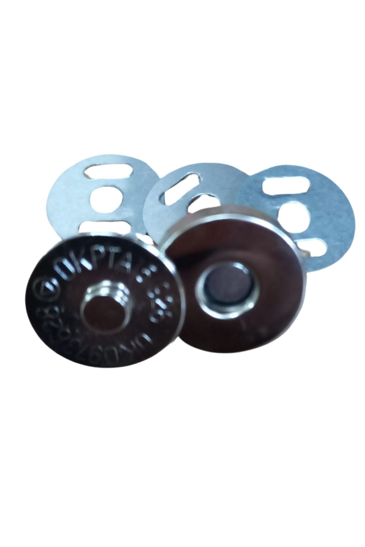 P Parla Manyetik Çanta Çitçiti Gümüş 5 Adet