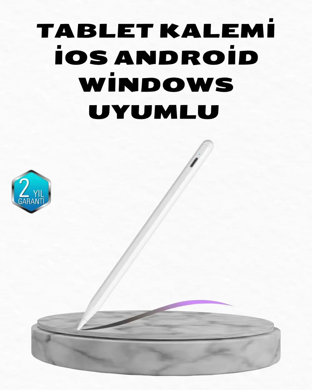 Manyetik Dokunmatik Kalem – Bluetooth Gerektirmeyen, Type-C Şarjl