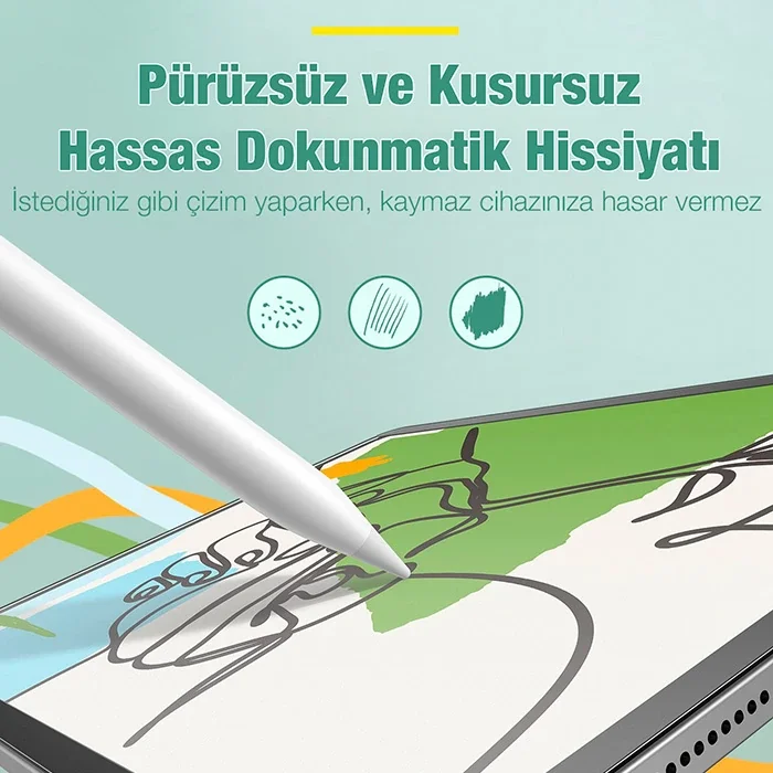 Manyetik Ekran Koruyucu iPad 9.7" (2017/2018/Pro/Air) – Mıknatıslı Kenarlı, Mat Kağıt Hissi