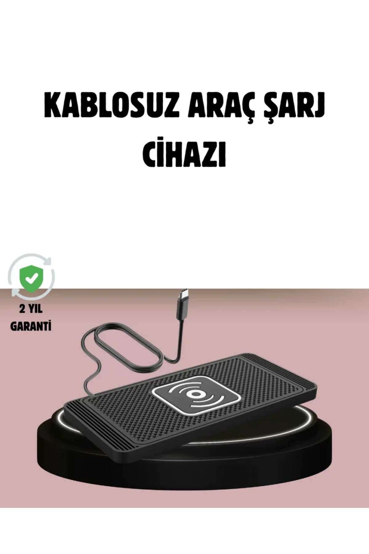 Manyetik Kablosuz Araç Şarj Cihazı – Hızlı Şarj, Kaymaz Taban, Gü