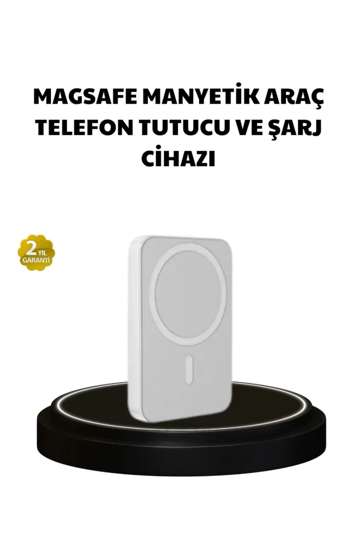 Manyetik Kablosuz Powerbank – iPhone 12/13/14/15 Uyumlu, Hızlı Şa