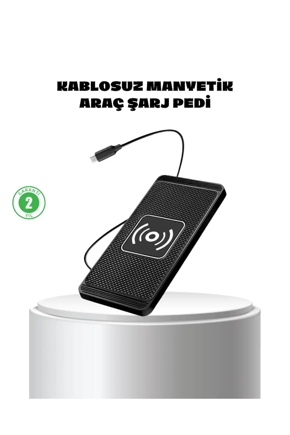 Manyetik Kablosuz Şarj Pedi 15W Hızlı Şarj Kaymaz Silikon Qi Dest