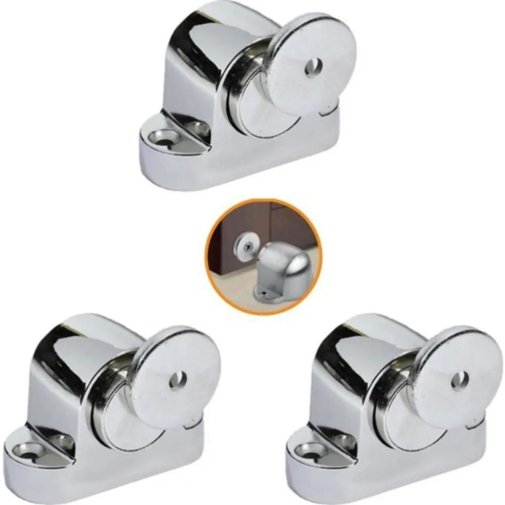 Manyetik Kapı Tamponu Stoperi Nikel Kapı Stopu Mıknatıslı (3 Adet