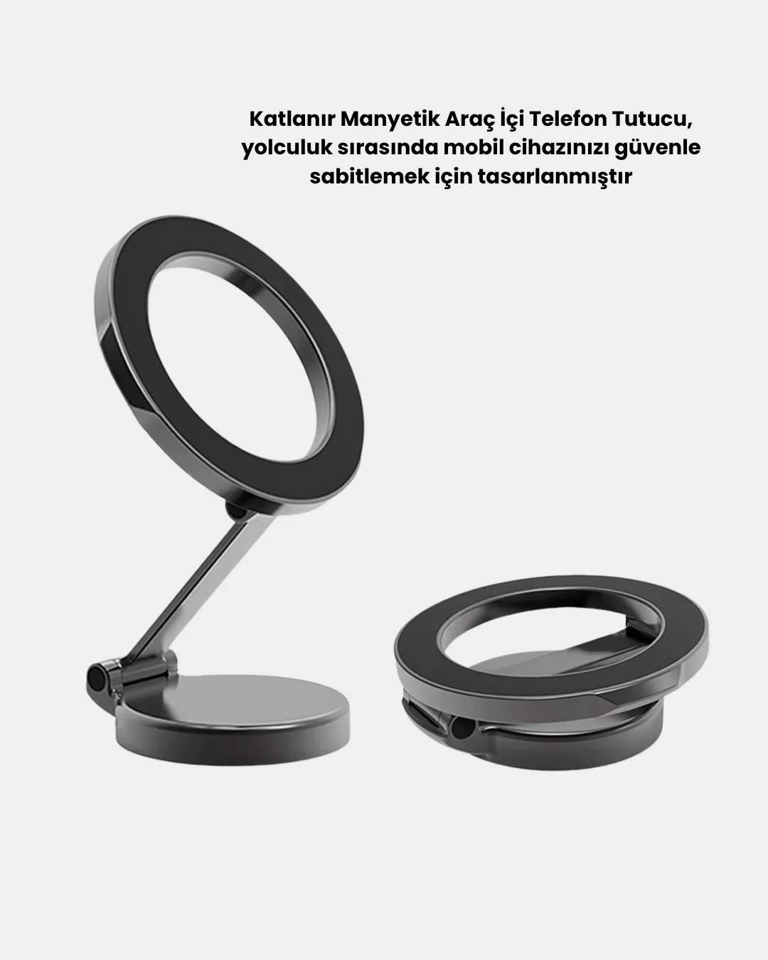 Manyetik Katlanabilir Araç Telefon Tutucu – MagSafe Uyumlu, 360° Ayarlanabilir, Güçlü Mıknatıs Manyetik Katlanabilir Araç Telefon Tutucu – MagSafe Uyumlu, 360° Ayarlanabilir, Güçlü Mıknatıs