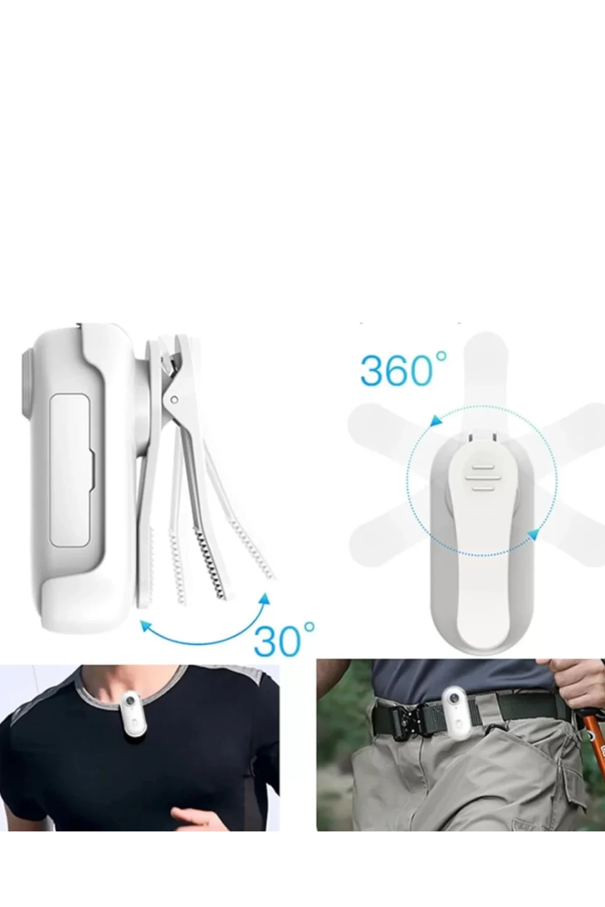 Manyetik Klipsli Mini Aksiyon Kamera 1080p Wifi Bağlantılı Geniş 