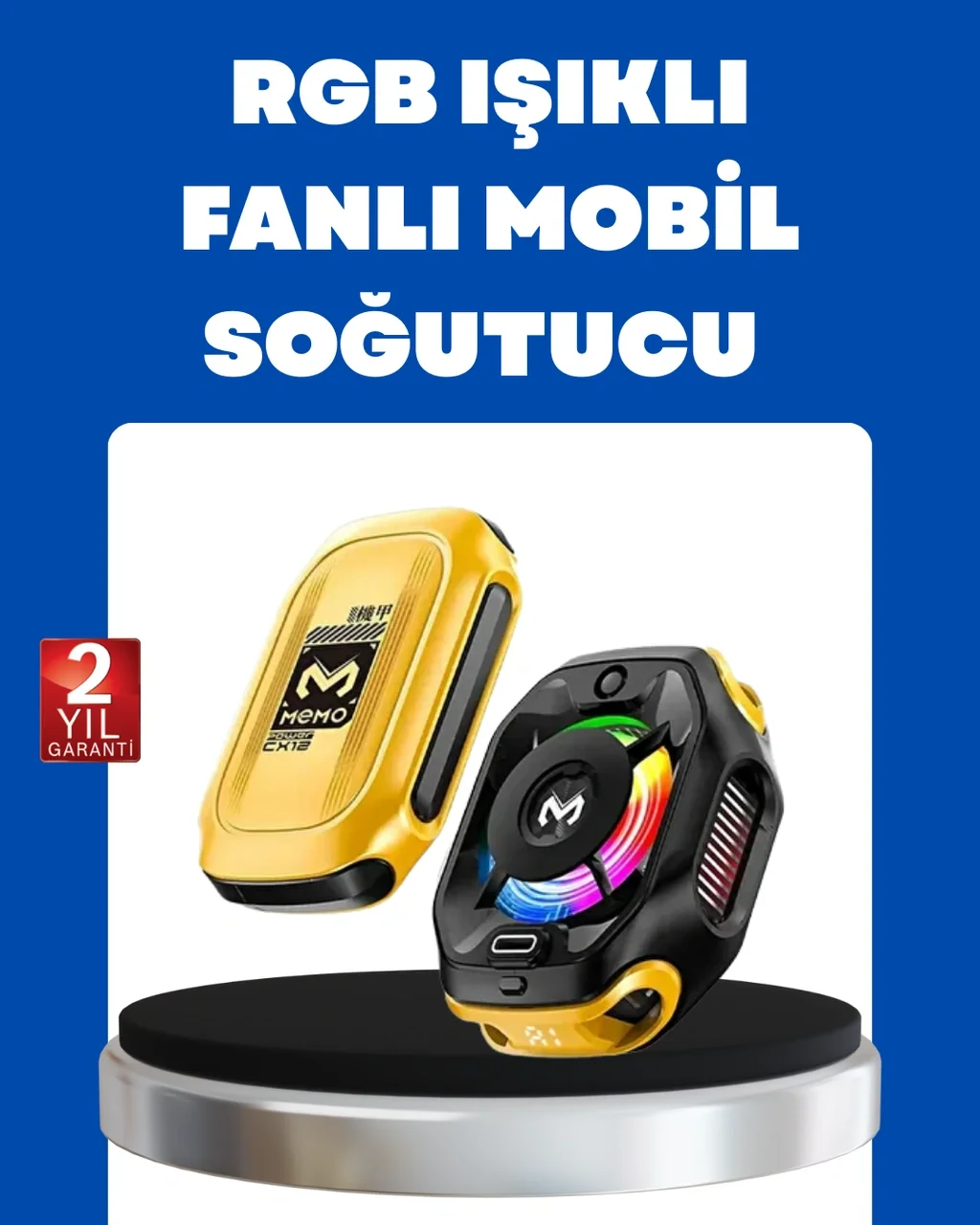 Manyetik Montajlı Dijital Ekranlı Telefon Soğutucu Diğer