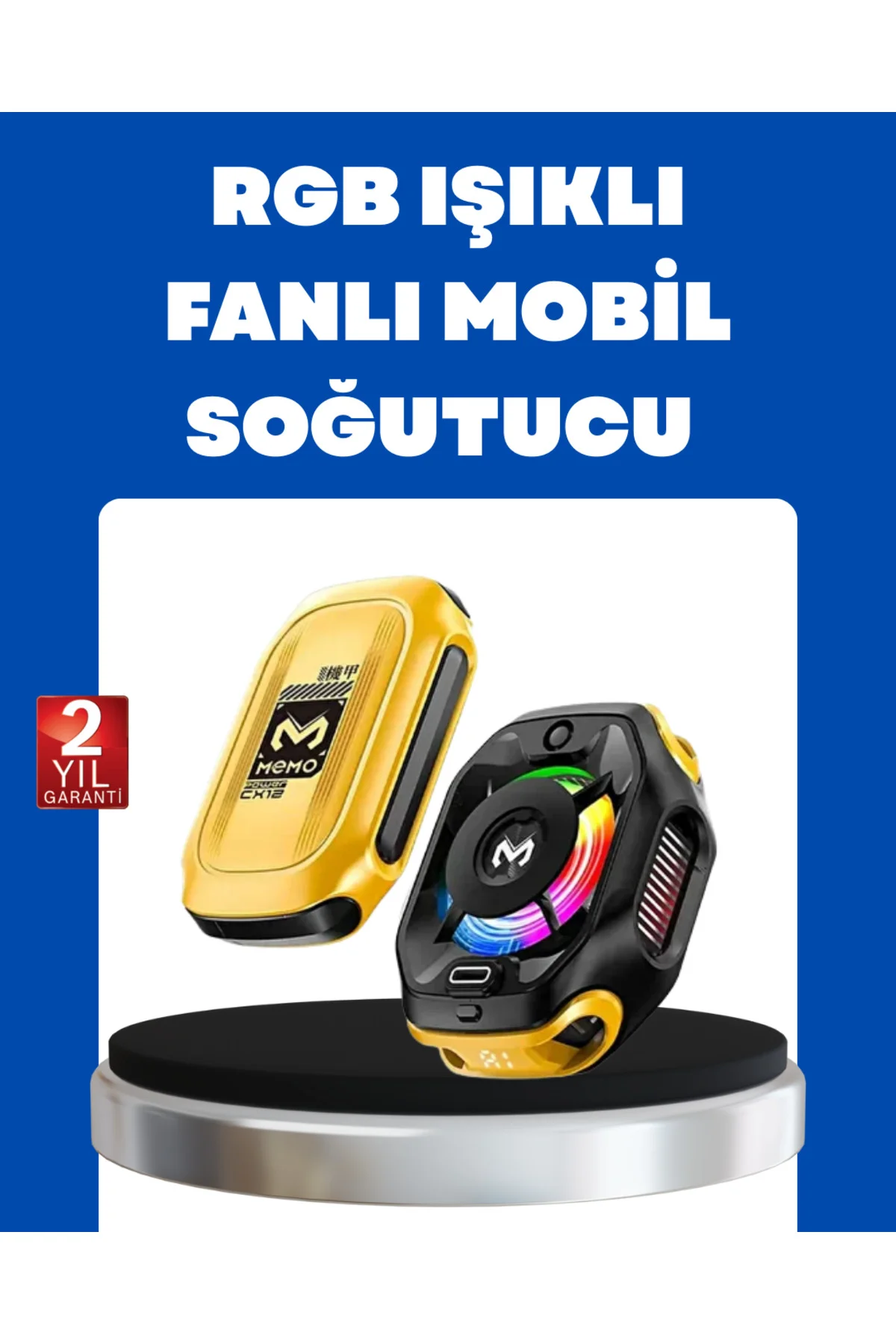 Manyetik Montajlı Dijital Ekranlı Telefon Soğutucu