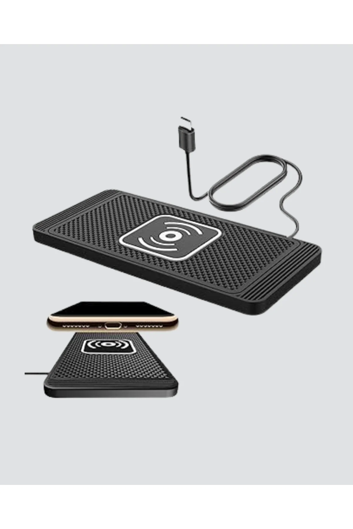 Manyetik Şarj Pedi 7.5W 10W 15W Hızlı Şarj Kaymaz Tabanlı - Lisin