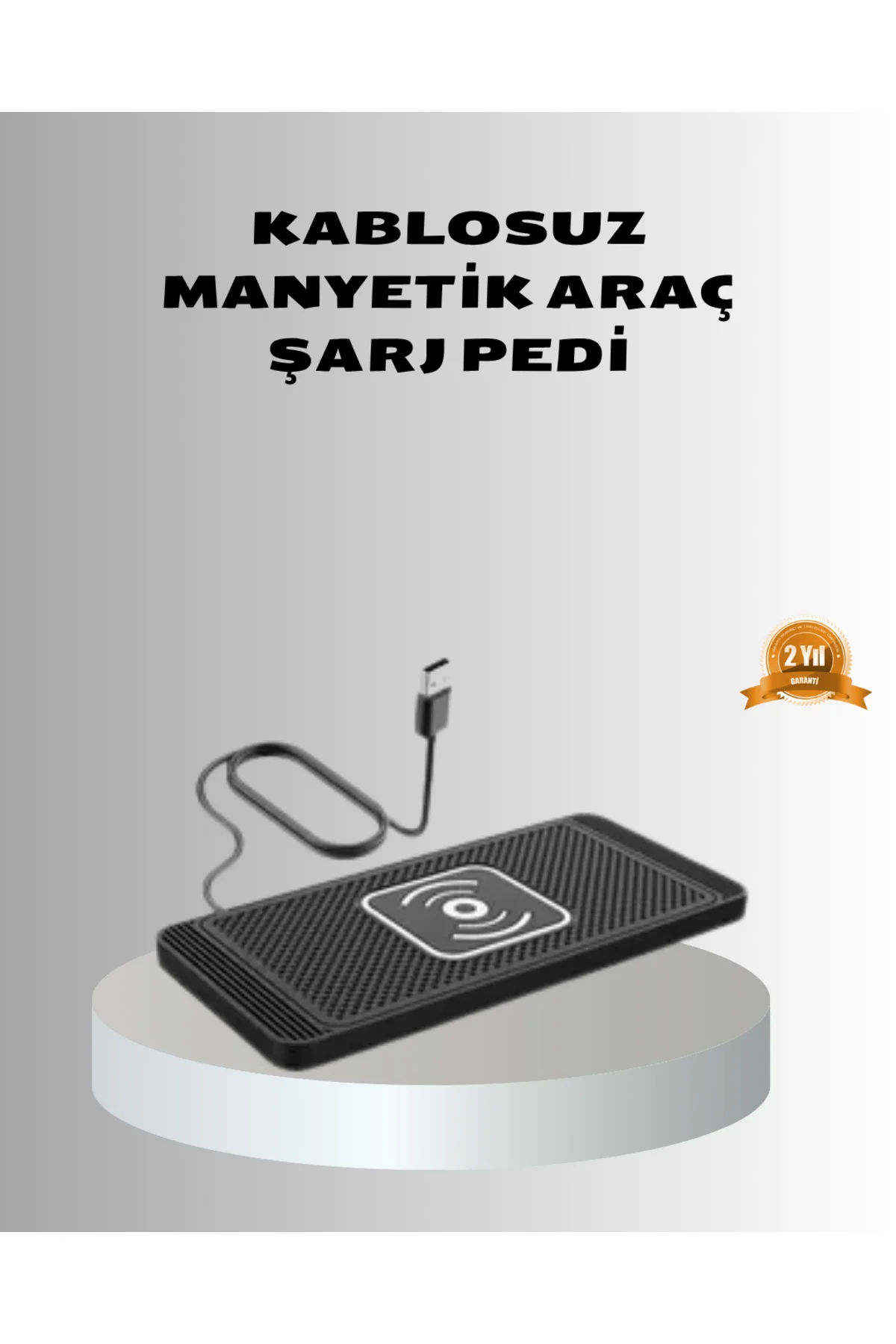Manyetik Şarj Pedi 7.5W 10W 15W Hızlı Şarj Kaymaz Tabanlı