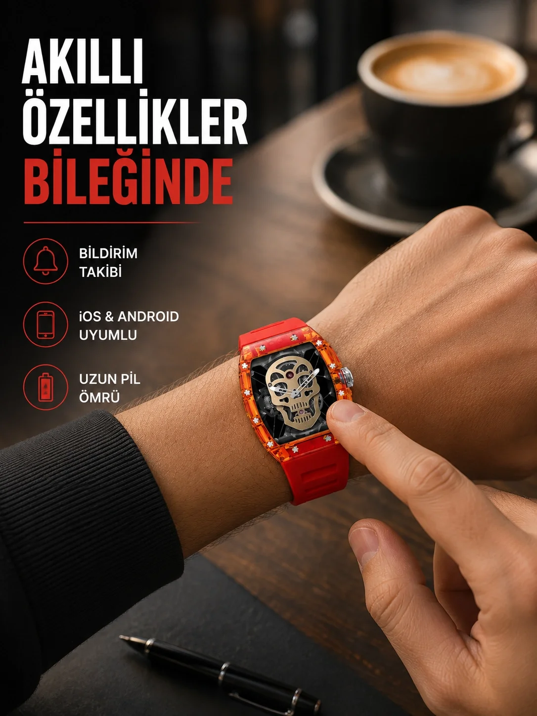 Manyetik Şarjlı Akıllı Saat iOS Android Uyumlu Yeni Nesil Fiyatı, Yorumları ve Özellikleri