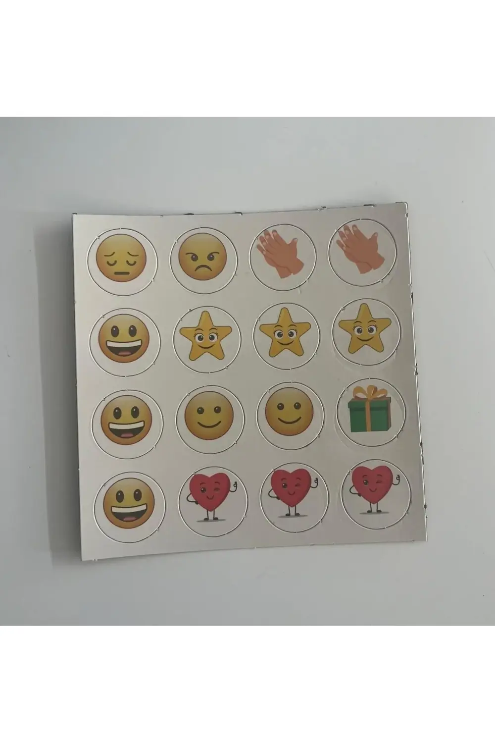 Manyetik Sticker Mıknatıslı Emoji Sticker Gülen Yüz Sticker Gülen